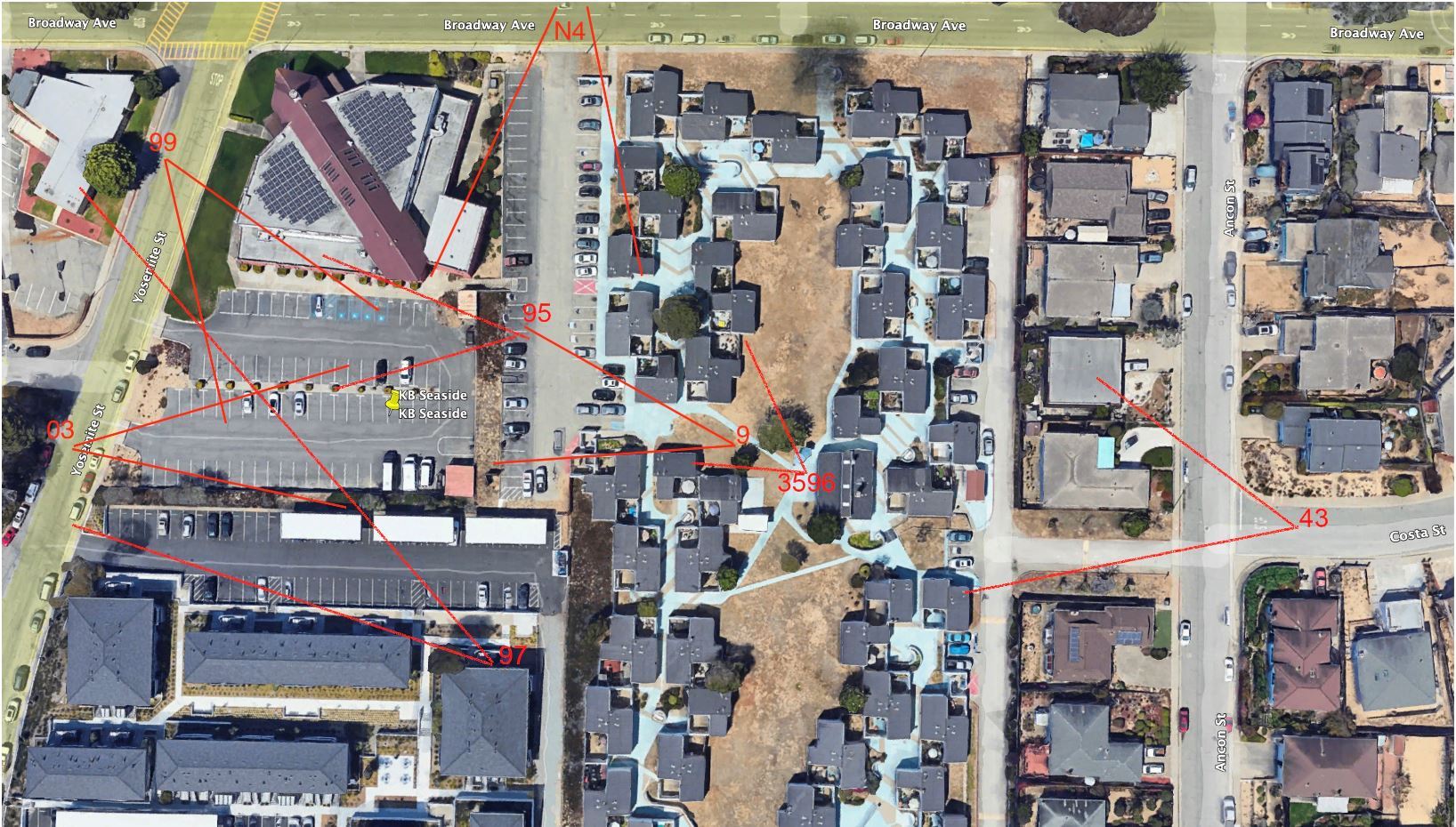 View locations for proposed Victory Temple affordable housing