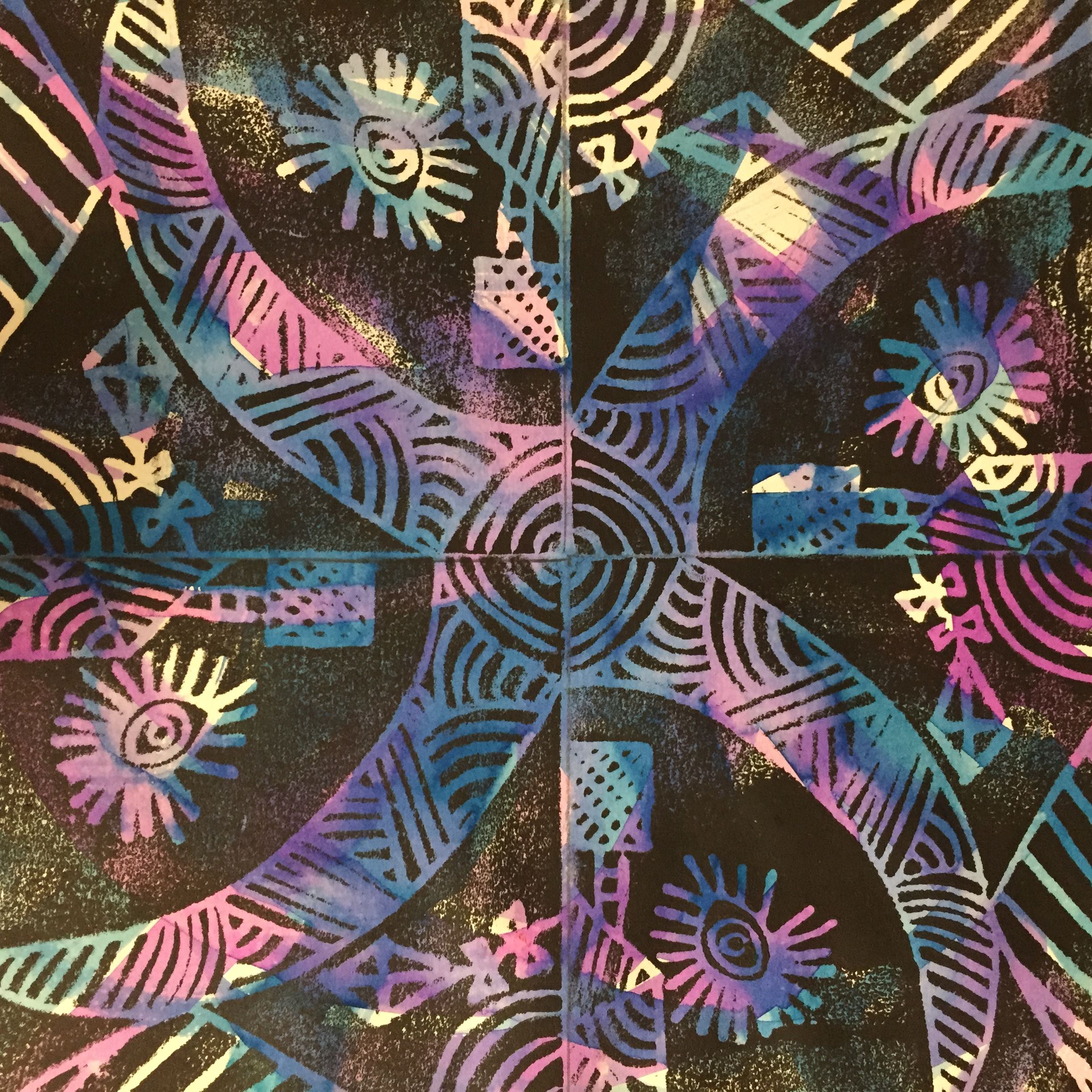 Colorful abstract painting